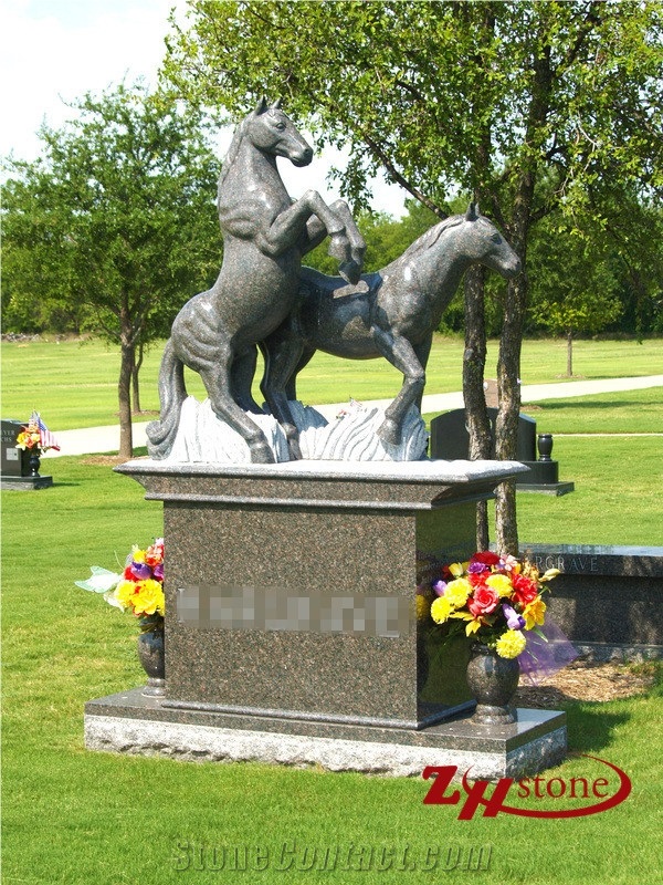 Good Quality Four Pieces Obelisk Sesame White/ G603 Granite Tombstone Design/ Single Monuments/ Upright Monuments/ Headstones/ Custom Monuments
