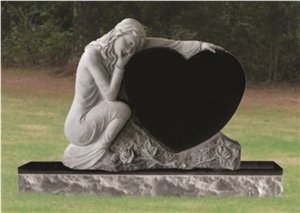 Good Quality Tree Upright Bahama Blue/ Vizag Blue Granite Tombstone Design/ Monument Design/ Western Style Monuments/ Single Monuments/ Upright Monuments