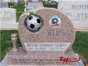 Good Quality Triangle with Shoulders Sesame White/ G603 Granite Single Monuments/ Upright Monuments/ Headstones/ Western Style Monuments/ Gravestone