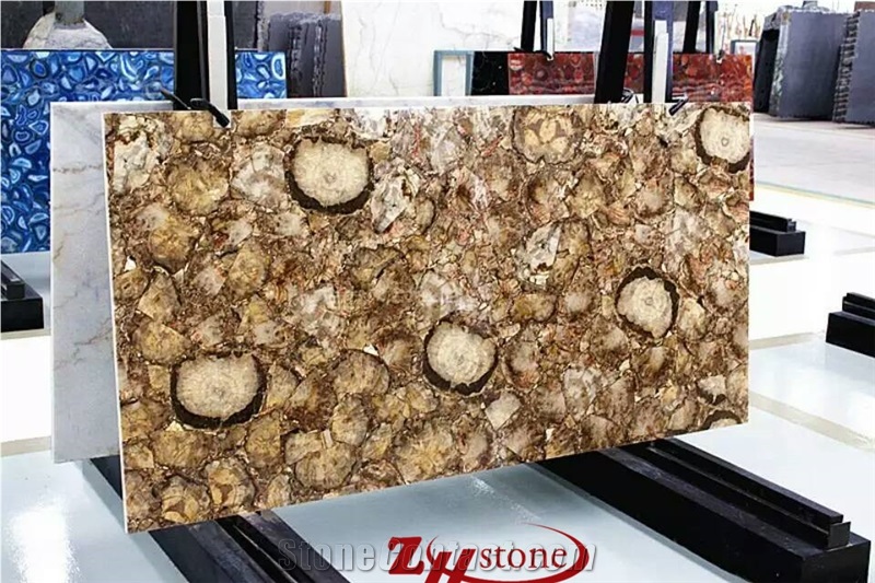 Semiprecious Stone Slabs,Blute Agate,Brown Agate,Yellow Agate,Red Agate