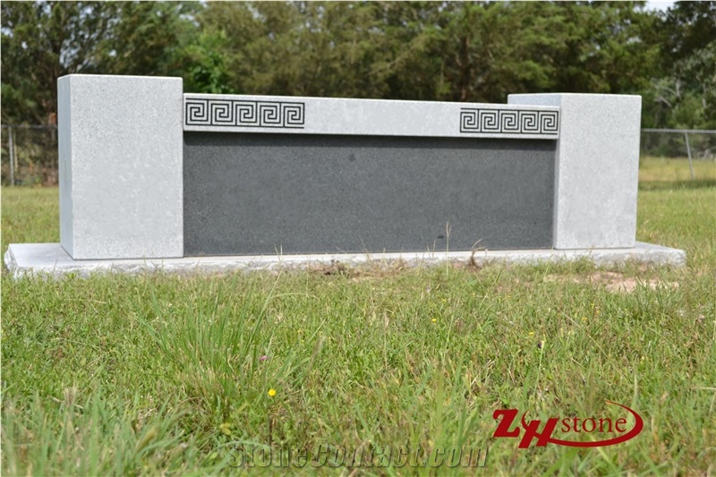 Tiger Design Royal Red Diamond Granite Gravestone