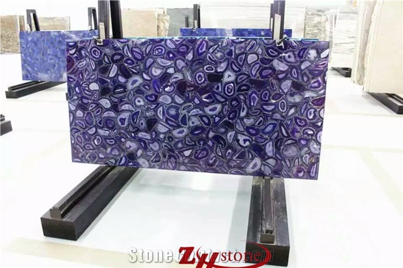 Translucent Lotus Green Semiprecious Stone Slabs & Tiles,Green Semi Precious Panel,Tiger Eye Semiprecious ,Purple Agate