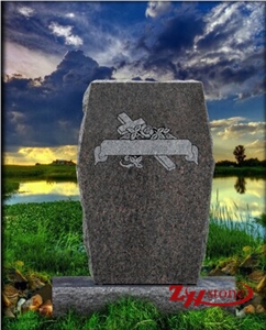 Tree Cross Tiger Eye Granite Monuments