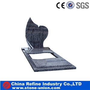 Azul Bahia Granite Monument , High Quality European Monument Design , Upright Monuments