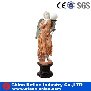 Beige Marble Hand-Sculpted Classical Garden Statues & Sculptures, Human Statues