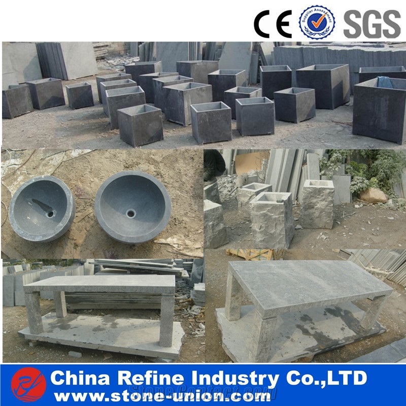 Blue Limestone Lanterns, Stone Mailbox, Blue Stone Garden Lanterns,Limestone Garden Lantern Sculptures