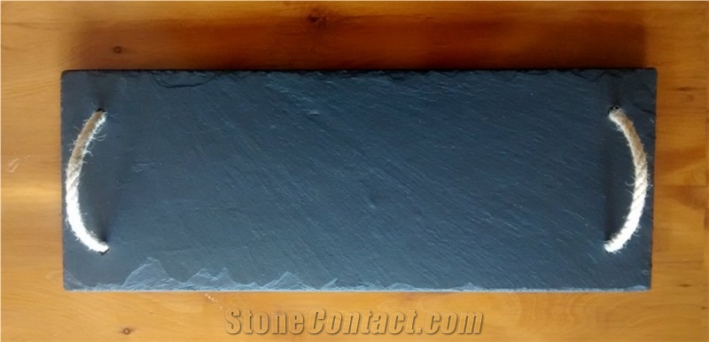 Cheap Dinner Plates Slate Material Cutting Board With Rope
