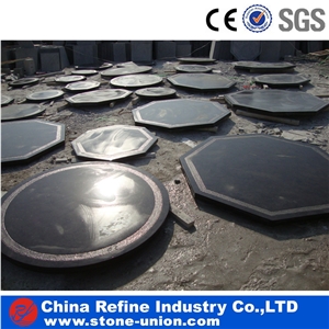 China Blue Limestone Table Tops,Interior Stone Bar Tops Furniture,Dinner Tables
