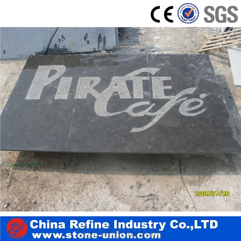 China Blue Limestone Table Tops,Interior Stone Bar Tops Furniture,Dinner Tables
