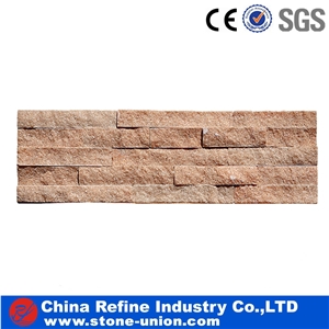 China Red Quartzite Cultured Stone for Wall Cladding China Red Quartzite Cultured Stone for Wall Cladding