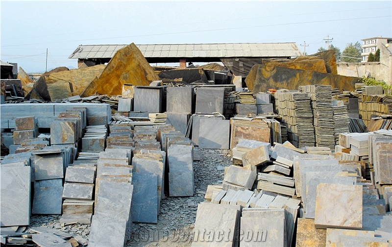 Chinese Cheapest Rusty Slate Flooring Tiles Factory Directly on Sale