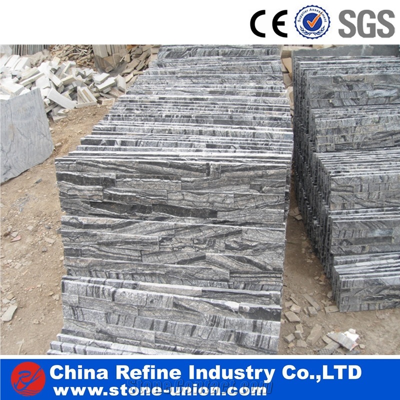 Grey Granite Stacked Stone Veneer , Cultured Stone for Wall Cladding,On Sale Cultured Stone,Stacked Stone Veneer, Corner Stone Clearance