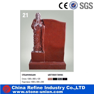 Imperial Red Monuments & Tombstones , Engraved Headstone , Engraved Tombstones