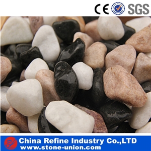 Mixed Colour Unpolished River Polished Pebble Stone