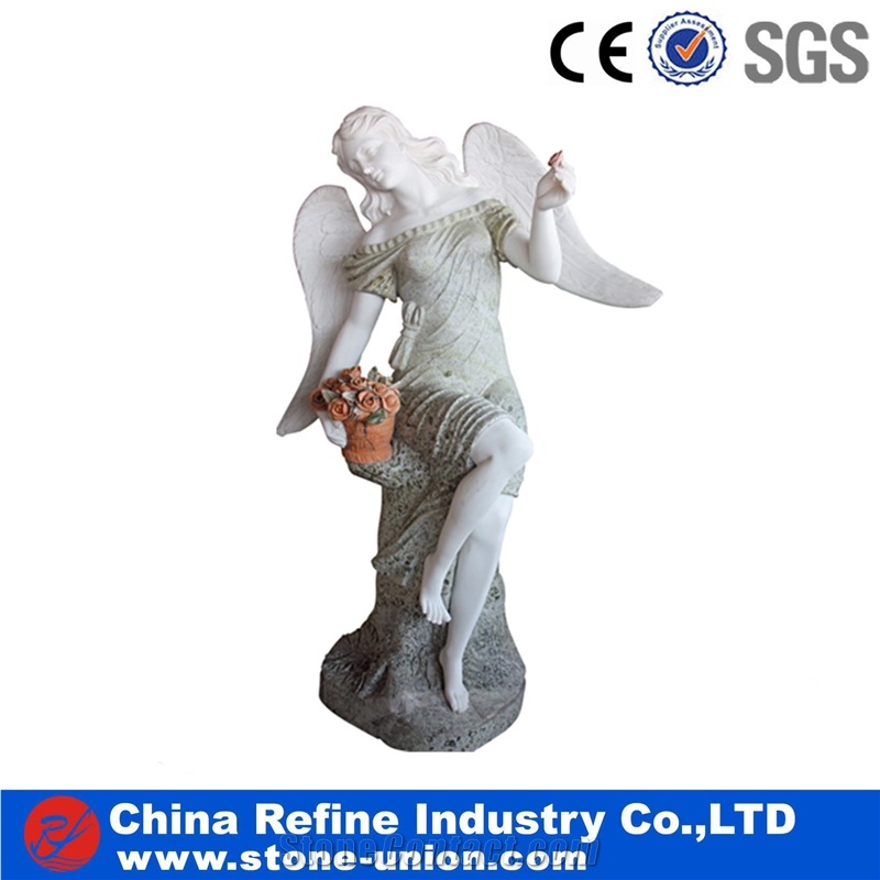 Multicolor Marble Human Sculpture & Landscape Statue,Human Woman Garden Landscape Campus Sculpture