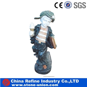 Multicolor Marble Stone Figure Carving Human Sculptures Low Price Factory Directly