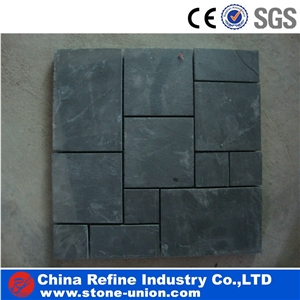 Natural Cultured Stone Slate Mosaic ,Rusty Slate Mosaic Tile,High Quality Slate Mosaic for Inside or Outside Decoration
