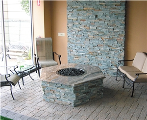 On Sale Blue China Slate Cultured Stone, Wall Cladding, Stacked Stone Veneer