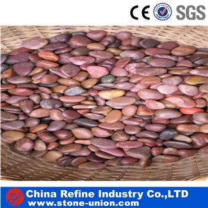 Polished Red Pebble Stone For Sale