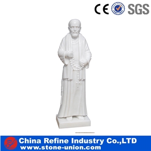 White Marble Figure Statues, Handcarved Sculptures, Western Style Marble Human Sculptures & Statues