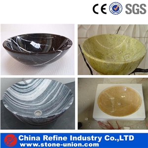 Wholesale Nature Colourful Marble Bathroom Sink With Foam