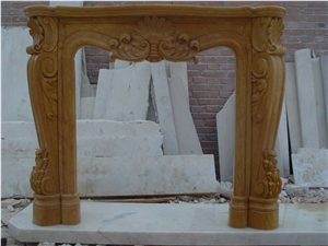 Brown French Style Marble Fireplace-Rsc044 for Sale Brown French Style Marble Fireplace-Rsc044 for Sale