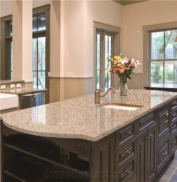 Crystal Gold Yellow Quartz Stone Countertop