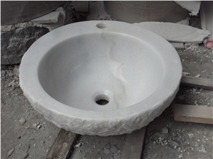 Customized White Marble Wash Basin and Sinks Customized White Marble Wash Basin and Sinks
