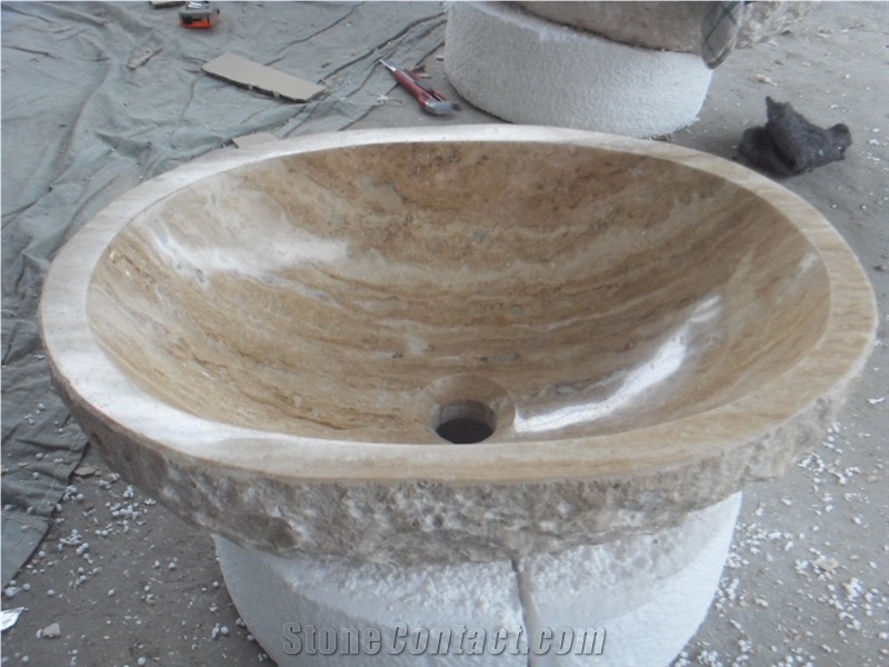Customized White Marble Wash Basin and Sinks