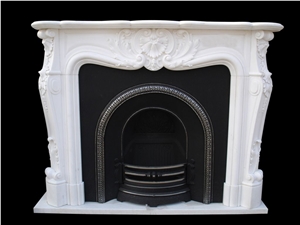 French Style White Fireplace-Rsc091 Marble French Style White Fireplace-Rsc091 Marble