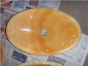 Good Price Oval Shape Onyx Bathroom Sink,Vessel Sink