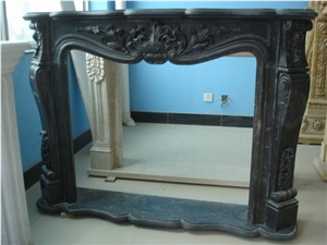 Green Marble French Style Fireplace-Rsc072 Marble Green Marble French Style Fireplace-Rsc072 Marble