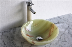 Green Onyx Vessel Sink