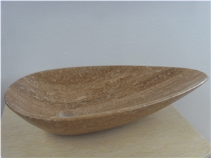 High Quality Oval Shape Marble Bathroom Sink for Sale