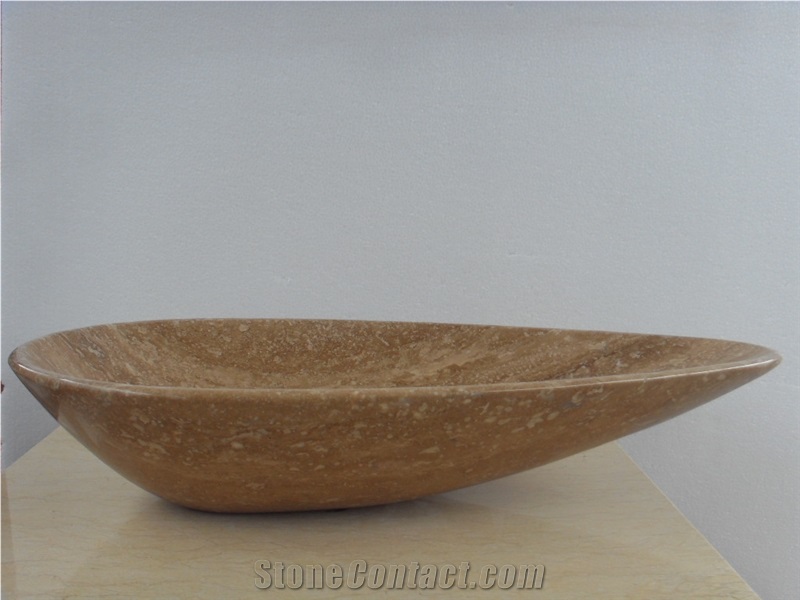 High Quality Oval Shape Marble Bathroom Sink for Sale