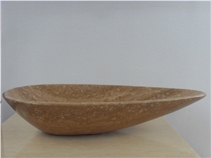 High Quality Oval Shape Marble Bathroom Sink for Sale