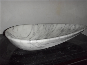 High Quality White Marble Bathroom Sink for Sale