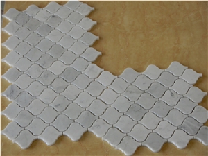 Lantern Shape White Marble Mosaic