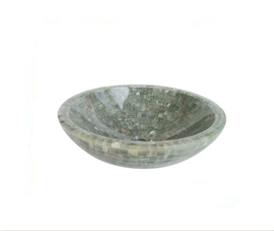 Light Green Mosaic Vessel Sink