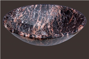 Modern Good Quality Brown Marble Vessel Sink Modern Good Quality Brown Marble Vessel Sink