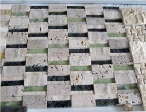Multicolor Travertine Mosaic
