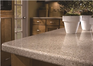 Sparkle Brown Quartz Stone Countertop