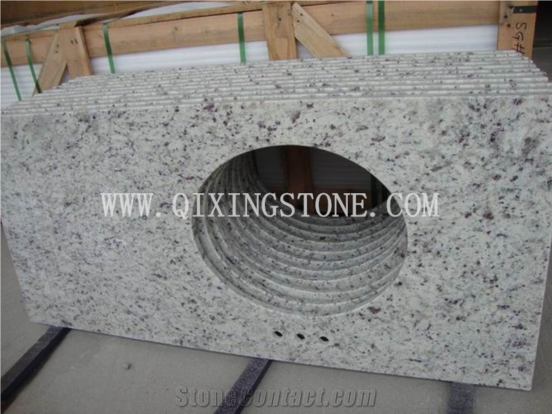 Factory Price White Rose Granite Bathroom Countertop from China