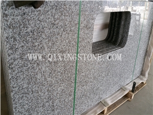 G439 White Granite Countertop,Big White Flower Granite Countertop,Granite Kitchen Countertop