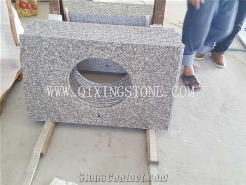 G664 Cheap Granite Vanity Top with Vessel Sink