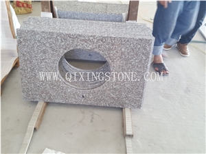 G664 Cheap Granite Vanity Top with Vessel Sink