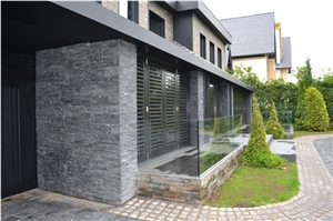 China Black Slate Cultured Stone Cladding