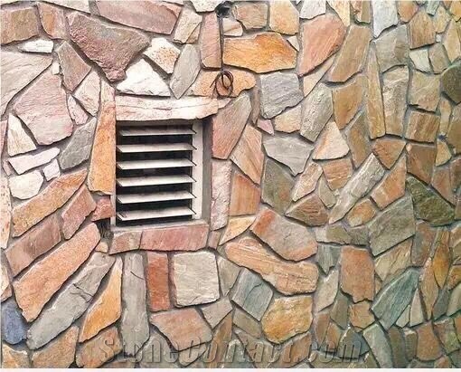 Slate Paving Tiles,Irregular Slate Colorful Paver Stone
