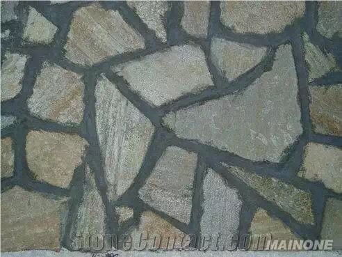 Slate Paving Tiles,Irregular Slate Colorful Paver Stone