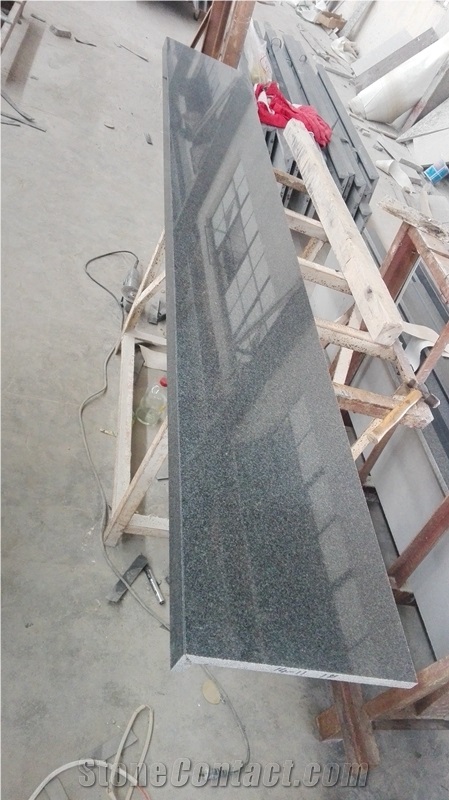 China Blue Black Granite G654 Polished Window Sill Laminated Edge, Padang Dark G654 Window Surround
